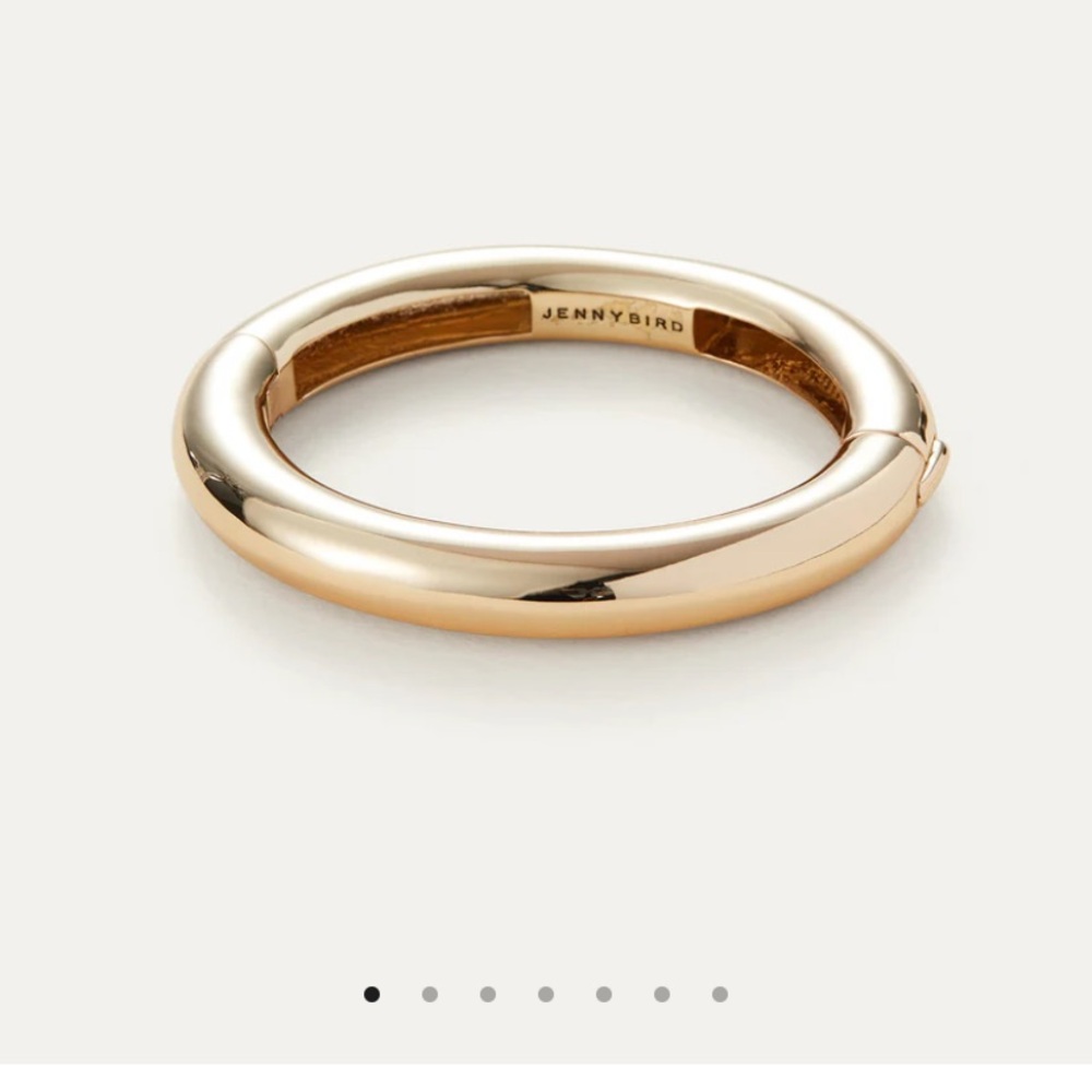 Jenny Bird Polished yellow Gold Hinge Bangle Bracelet